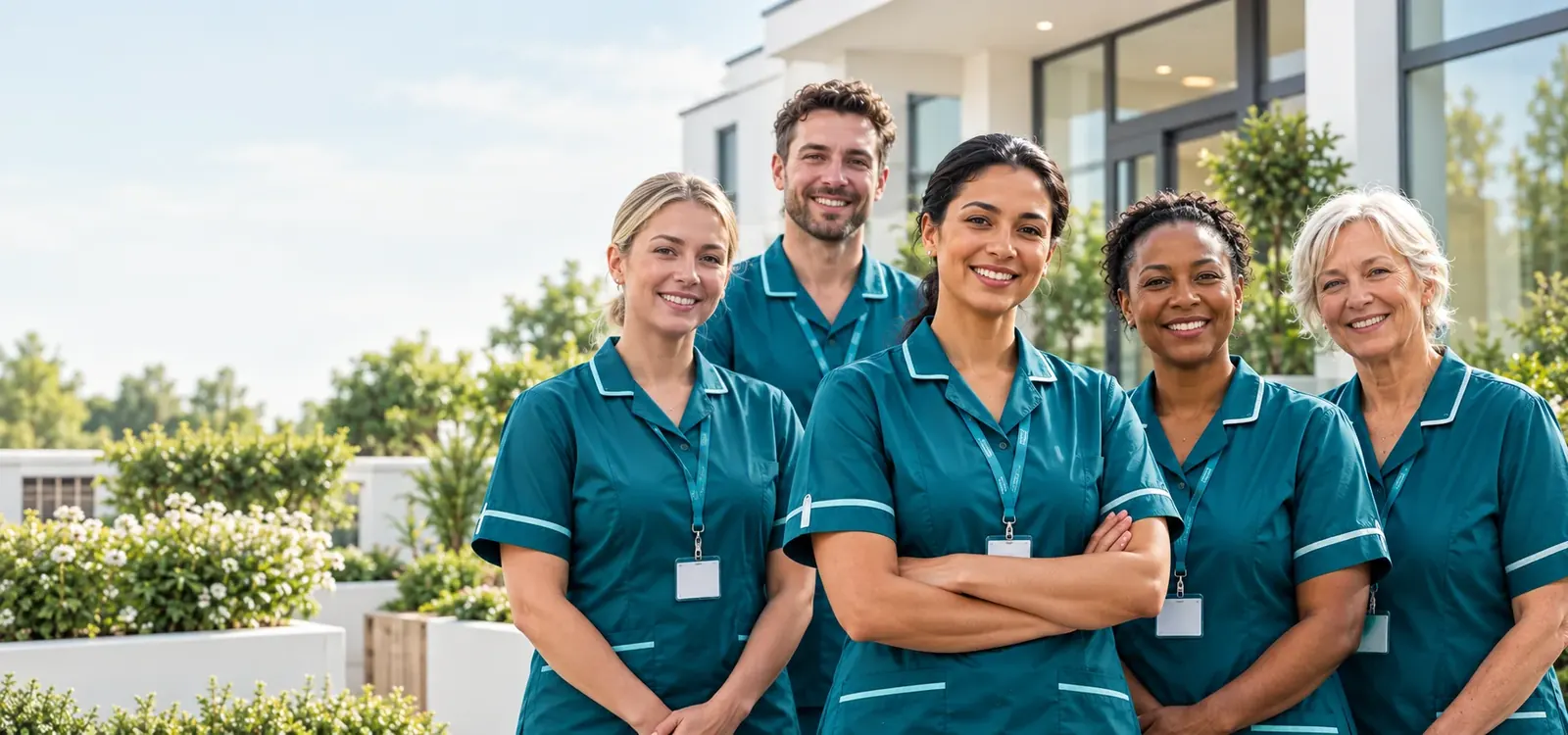 A team of Phoenix Care 4 U nurses and healthcare professionals